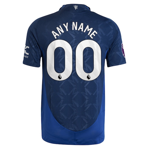 Manchester United adidas 2024/25 Away Authentic Custom Jersey - Navy - Image 2