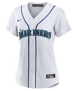 Alternative view of Seattle Mariners Nike Women's Home Replica Team Jersey - White