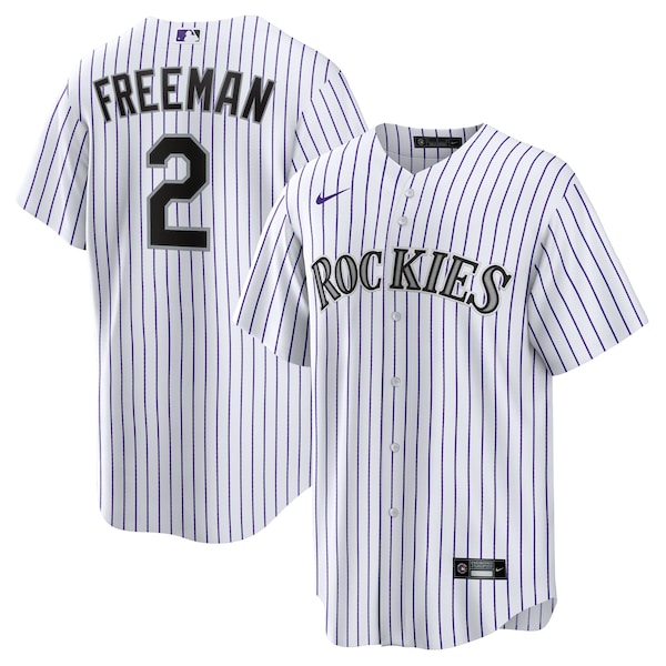Tyler Freeman Colorado Rockies Nike Youth Home Replica Jersey - White