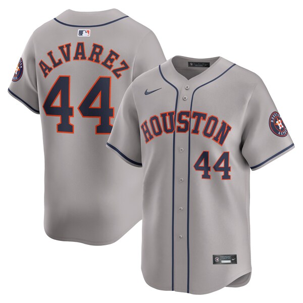 Yordan Alvarez Houston Astros Nike Away Limited Player Jersey - Gray/White - Image 2