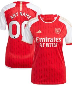 Arsenal adidas Women's 2023/24 Home Replica Custom Jersey - Red