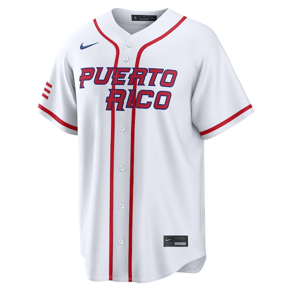 Puerto Rico Baseball Nike 2026 World Baseball Classic Home Pick-A-Player Jersey - White - Image 2