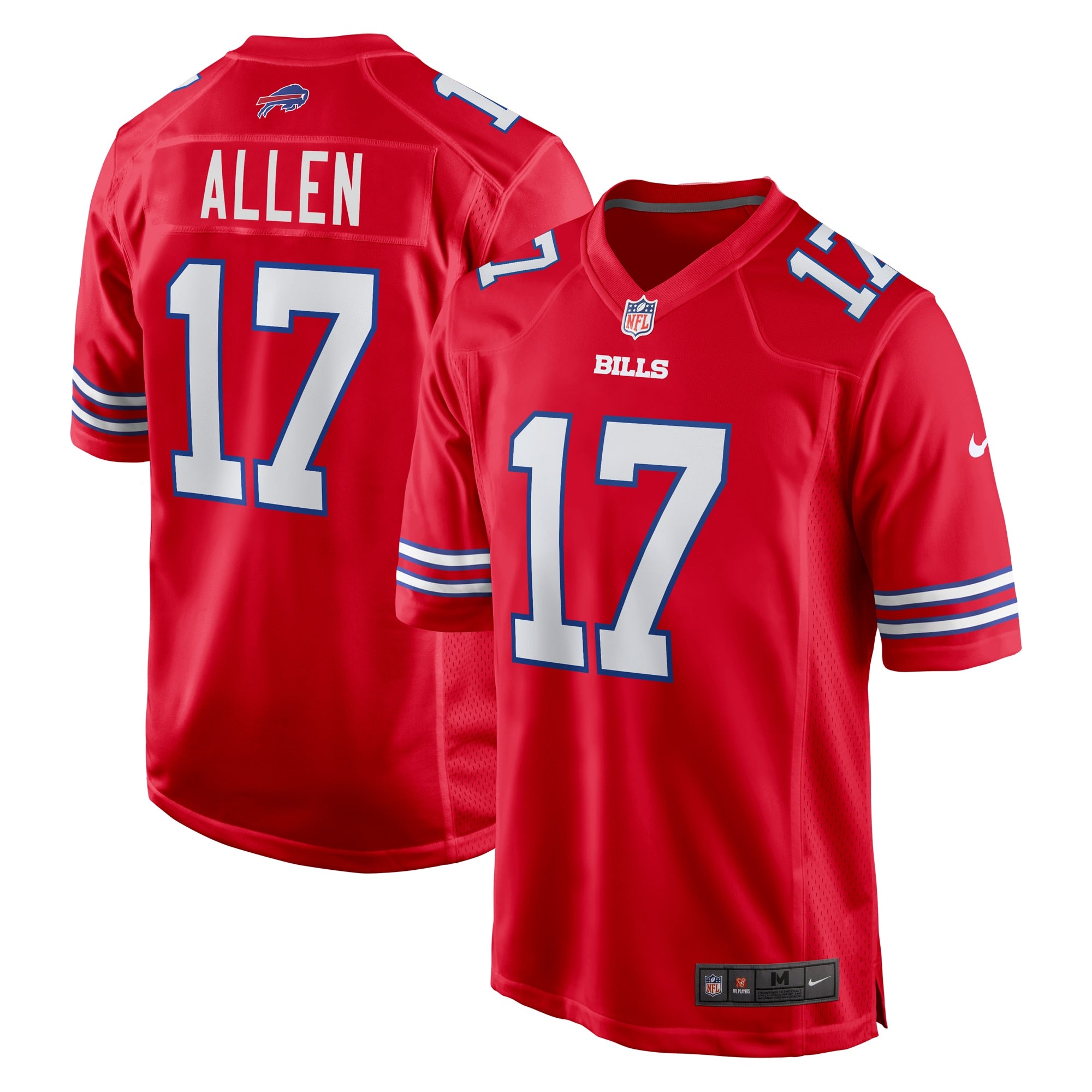 Josh Allen Buffalo Bills Nike Team Game Player Jersey - Royal/Red/White - Image 8