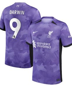 Darwin N¨²?ez Liverpool Nike 2023/24 Third Stadium Replica Player Jersey - Purple