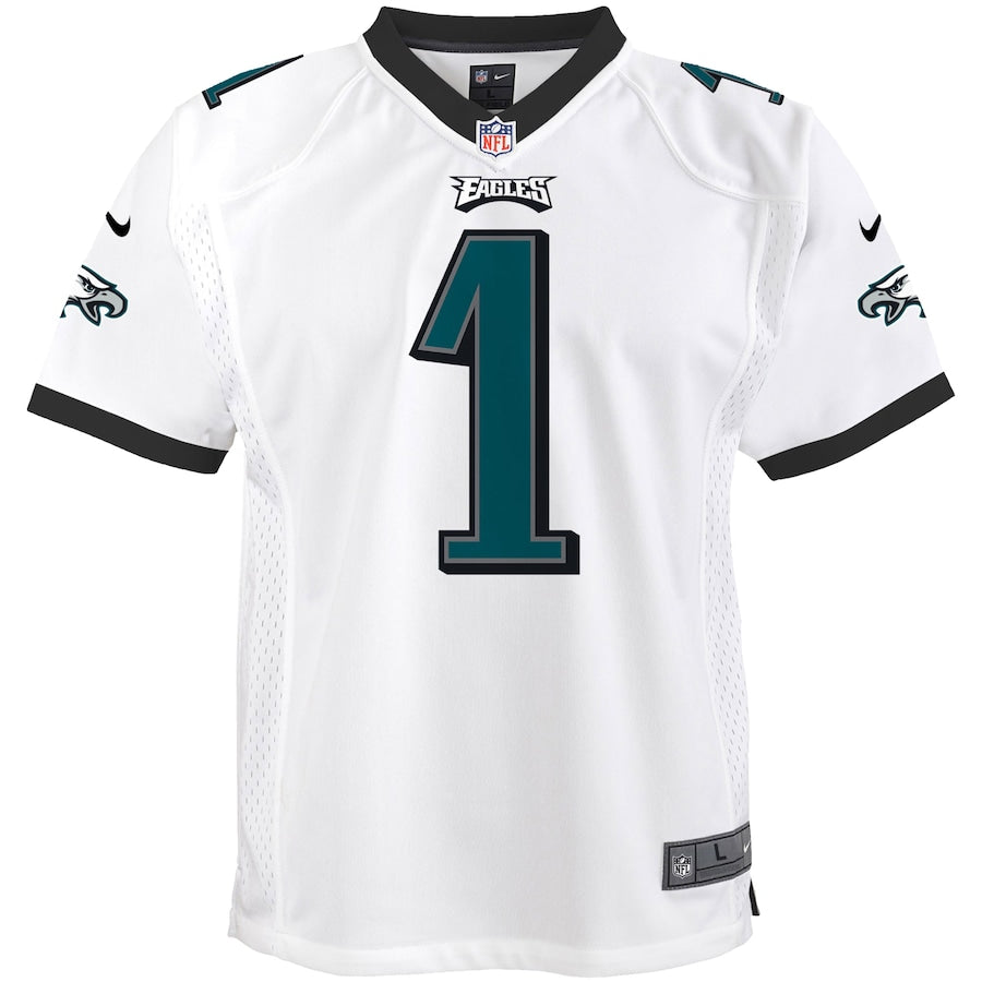 Jalen Hurts Philadelphia Eagles Nike Youth Game Jersey - White - Image 2
