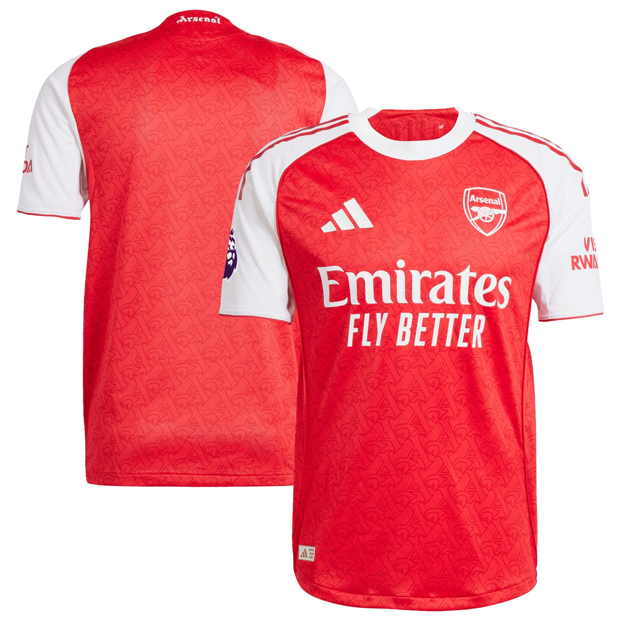 Arsenal adidas 2025/26 Away Authentic Jersey with Patch - Blue/Red - Image 6