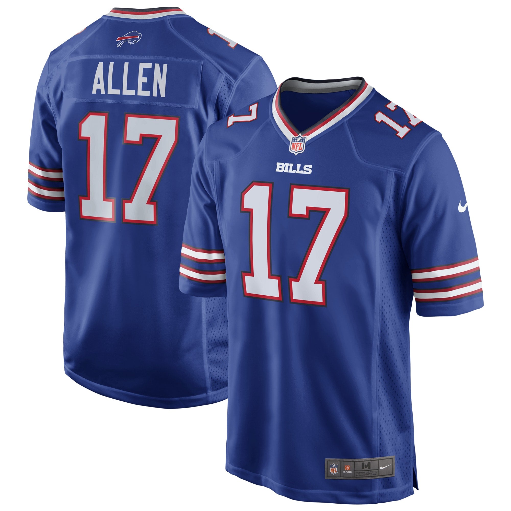 Josh Allen Buffalo Bills Nike Game Player Jersey - White/Red/Royal - Image 13