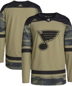 St. Louis Blues adidas Military Appreciation Team Authentic Practice Jersey - Camo