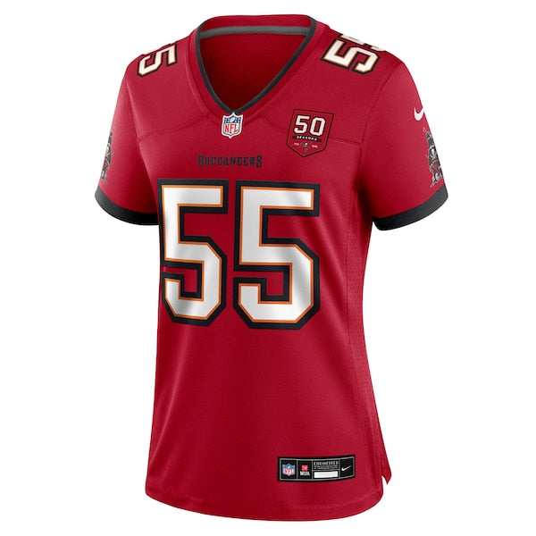 Derrick Brooks Tampa Bay Buccaneers Nike Women's 50th Anniversary Team Game Jersey - Red/Creamsicle - Image 9