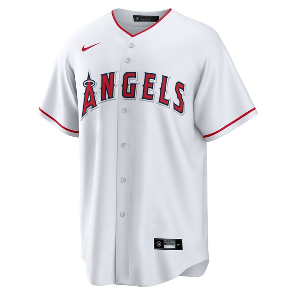 Los Angeles Angels Nike #1 Groom Home Replica Jersey - White - Image 2