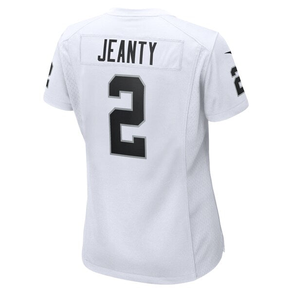 Ashton Jeanty Las Vegas Raiders Nike Women's Game Jersey - White/Black - Image 4