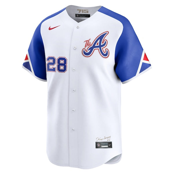 Matt Olson Atlanta Braves Nike City Connect Limited Player Jersey - White - Image 3