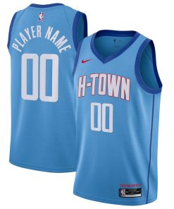Houston Rockets Nike 2020/21 Swingman Custom Jersey Blue - City Edition