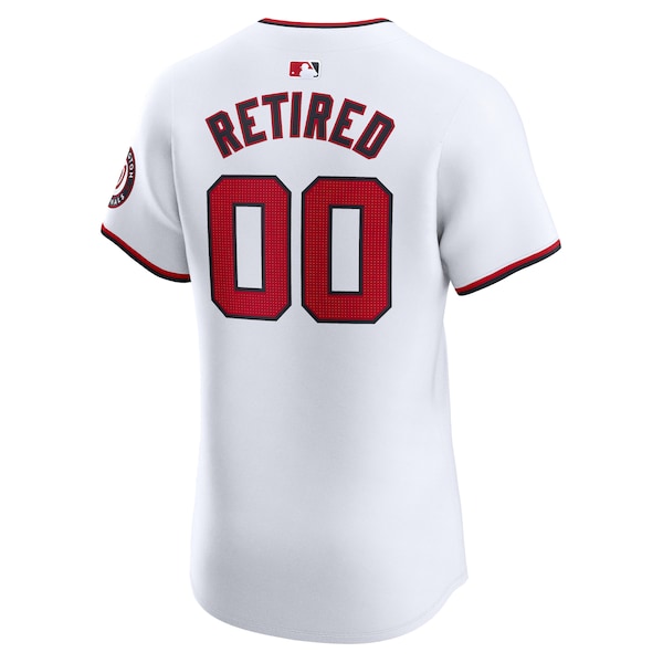 Washington Nationals Nike Home Elite Pick-A-Player Retired Roster Jersey - White - Image 3