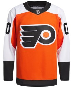 Alternative view of Philadelphia Flyers adidas  Home  Primegreen Authentic Custom Jersey - Burnt Orange