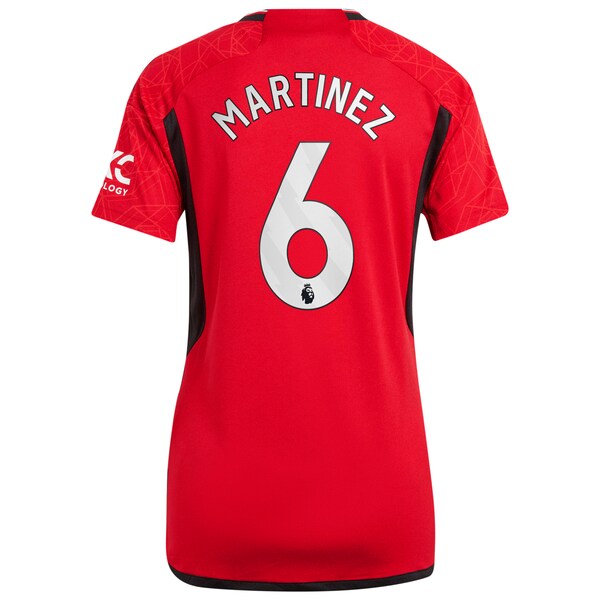 Lisandro Mart¨ªnez Manchester United adidas Women's 2023/24 Home Replica Player Jersey - Red/Green - Image 4