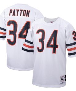 Walter Payton Chicago Bears 1985 Authentic Throwback Retired Player Jersey - White/Navy