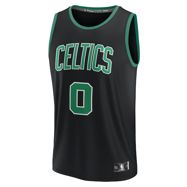 Jayson Tatum Boston Celtics Fast Break Replica Player Jersey - Statement Edition - Black - Image 2