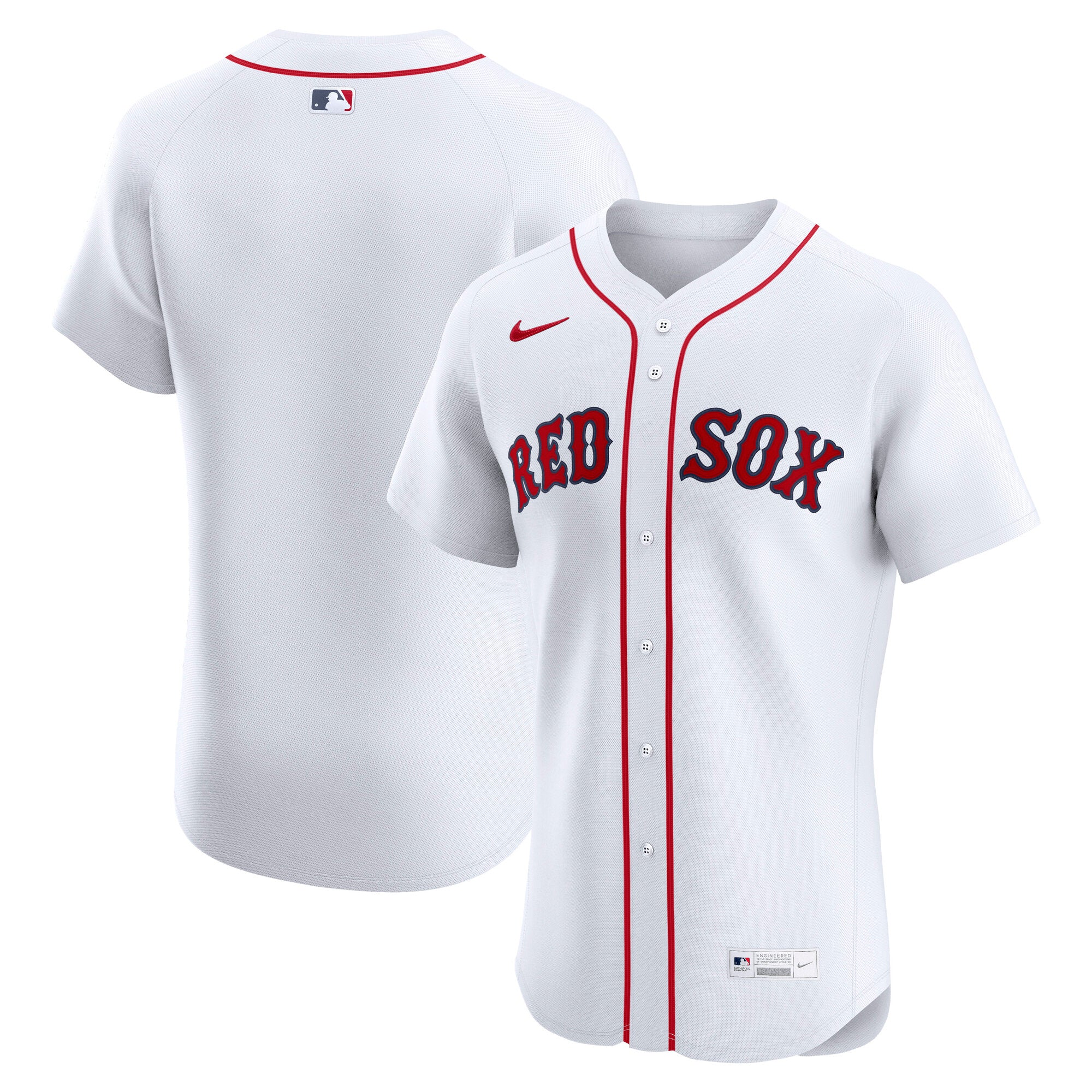 Boston Red Sox Nike Alternate Elite Jersey - Red/White - Image 5
