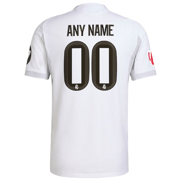 Los Merengues adidas 2025/26 Home Authentic Custom Jersey - White/Blue - Image 4
