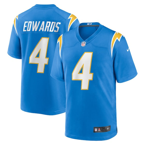 Gus Edwards Los Angeles Chargers Nike Game Jersey - Powder Blue