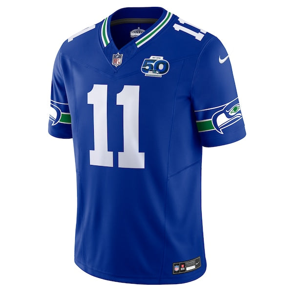 Jaxon Smith-Njigba Seattle Seahawks Nike 50th Season Vapor F.U.S.E. Limited Jersey - Royal/College Navy - Image 3