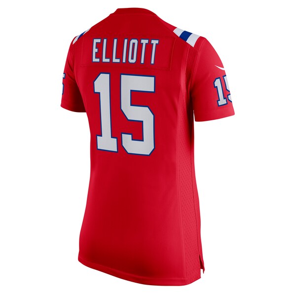 Ezekiel Elliott New England Patriots Nike Women's Alternate Game Player Jersey - Red/Navy/White - Image 4