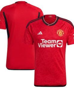 Manchester United adidas 2023/24 Home Replica Jersey - Red