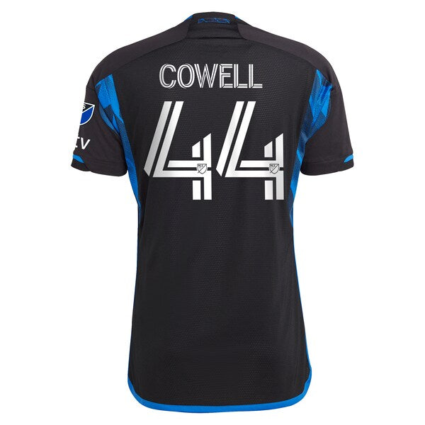 Cade Cowell San Jose Earthquakes adidas 2023 Active Fault Jersey Authentic Jersey - Blue - Image 3