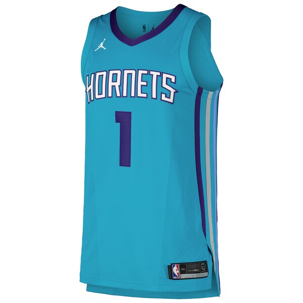 LaMelo Ball Charlotte Hornets Jordan Brand Authentic Player Jersey - Icon Edition - Teal - Image 2