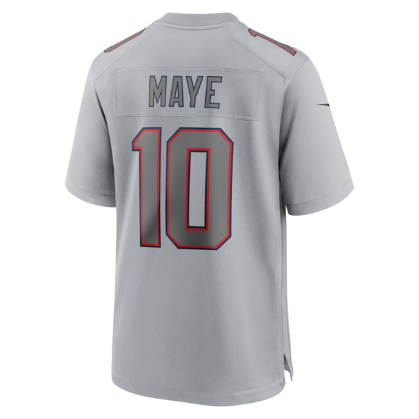 Drake Maye New England Patriots Nike Atmosphere Fashion Game Jersey - Gray - Image 3