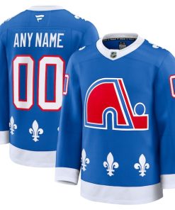 Alternative view of Colorado Avalanche  Alternate Heritage Premium Custom Jersey - Blue/White/Burgundy