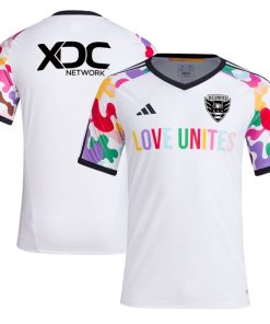 D.C. United adidas 2024 Pride Pre-Match Top - White