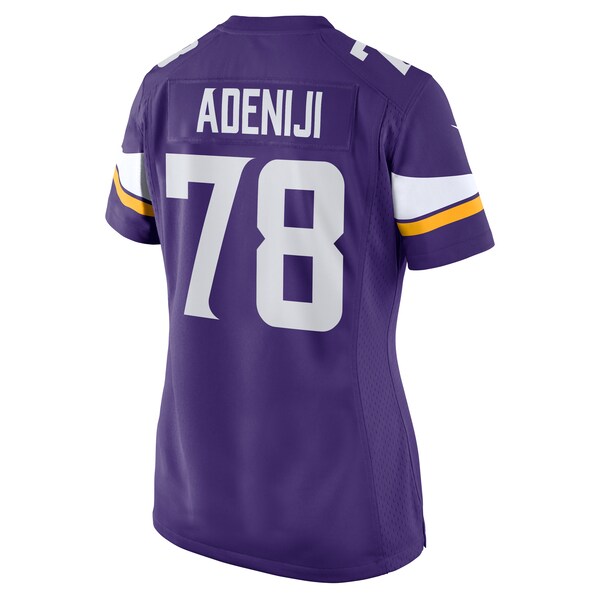 Hakeem Adeniji Minnesota Vikings Nike Women's Team Game Jersey - Purple - Image 3