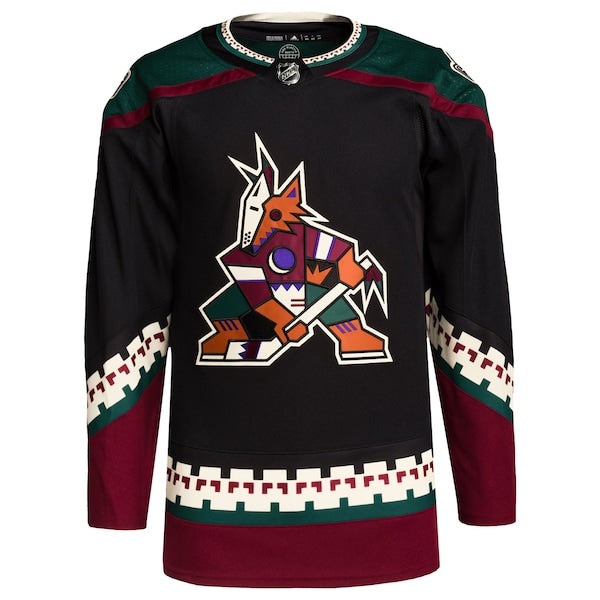 Arizona Coyotes adidas Men's Home Primegreen Authentic Blank Jersey - Black - Image 2