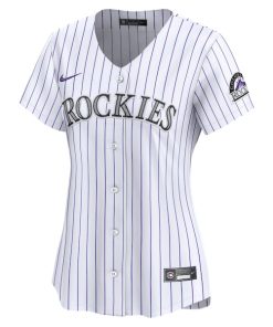 Alternative view of Colorado Rockies Nike Women's Home Limited Jersey - White