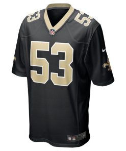 Alternative view of Jaylan Ford New Orleans Saints Nike  Game Jersey -  Black