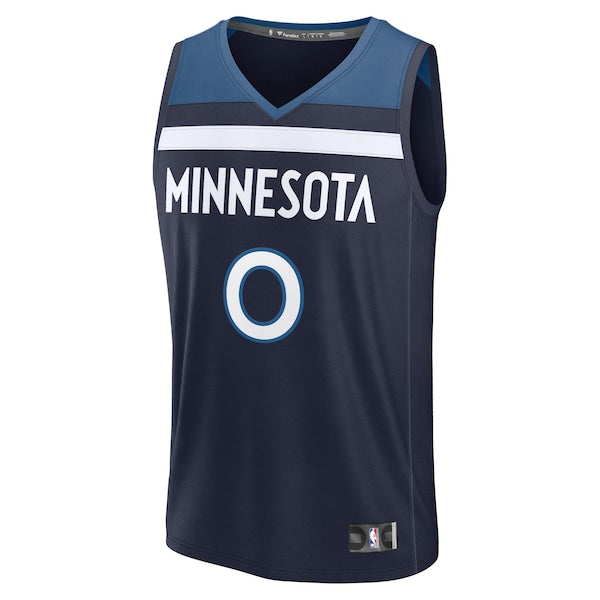 Donte DiVincenzo Minnesota Timberwolves Fast Break Replica Player Jersey - Icon Edition - Navy - Image 2