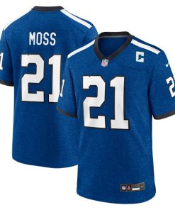 Zack Moss Indianapolis Colts Nike Indiana Nights Alternate Game Jersey - Royal/Royal