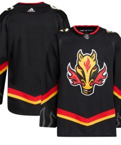Calgary Flames adidas Alternate Primegreen Authentic Jersey - Black