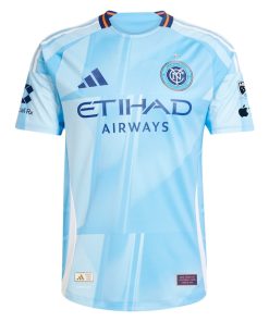 Alternative view of New York City FC adidas 2025 The Excelsior Kit Authentic Custom Jersey - Light Blue