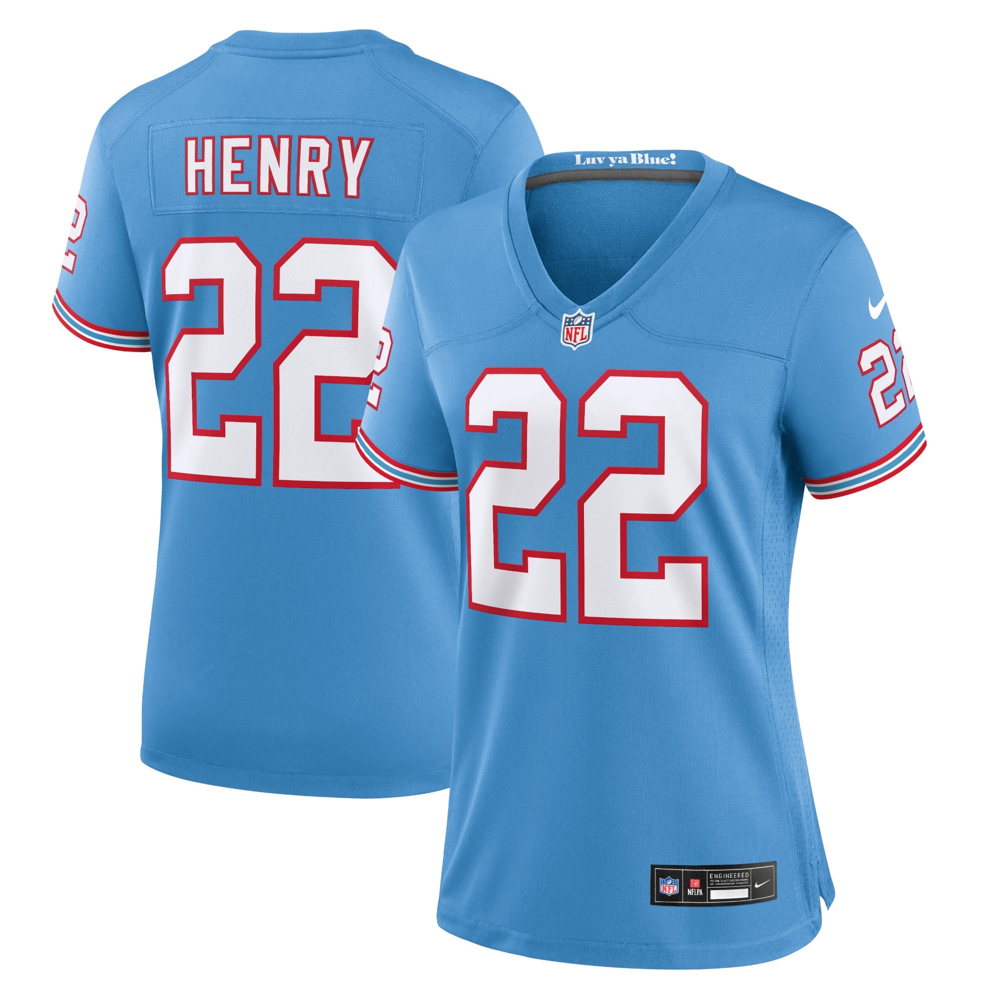Derrick Henry Tennessee Titans Nike Women's Game Jersey - Navy/Light Blue - Image 6