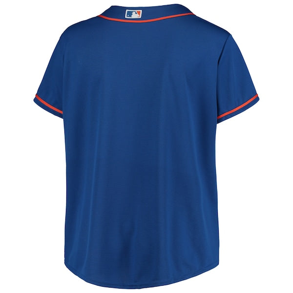 New York Mets Women's Plus Size Alternate Replica Team Jersey - Royal - Image 3