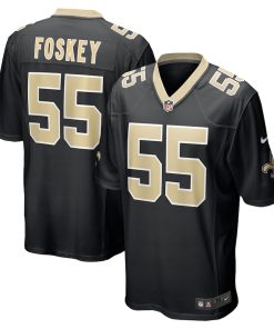 Isaiah Foskey New Orleans Saints Nike Team Game Jersey -  Black