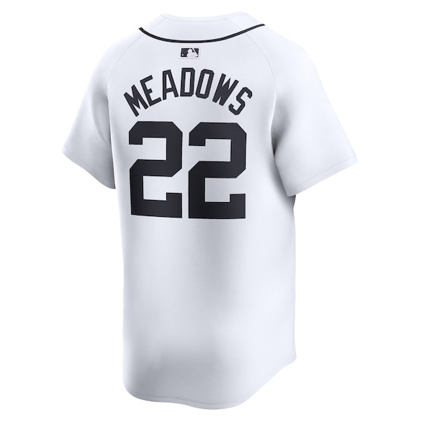 Parker Meadows Detroit Tigers Nike Home Limited Player Jersey - White - Image 3