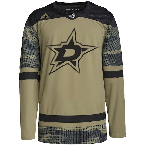 Dallas Stars adidas Military Appreciation Team Authentic Custom Practice Jersey - Camo - Image 2