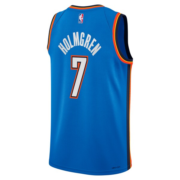 Chet Holmgren Oklahoma City Thunder Nike Swingman Jersey - Icon Edition - Blue - Image 3