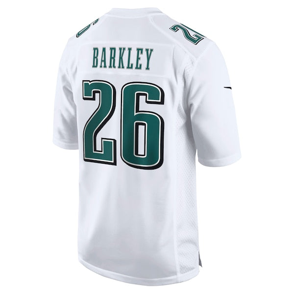 Saquon Barkley Philadelphia Eagles Nike Super Bowl LIX Fashion Game Player Jersey - Tundra White - Image 3