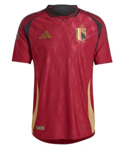 Alternative view of Belgium National Team adidas 2024 Home Authentic Jersey - Burgundy