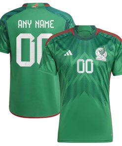 Mexico National Team adidas 2022/23 Home Custom Replica Jersey - Green
